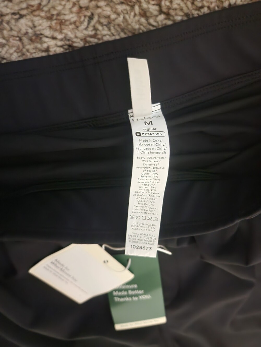 HALARA Black Active Stretch Pants with Zip Detail - Picture 3 of 4